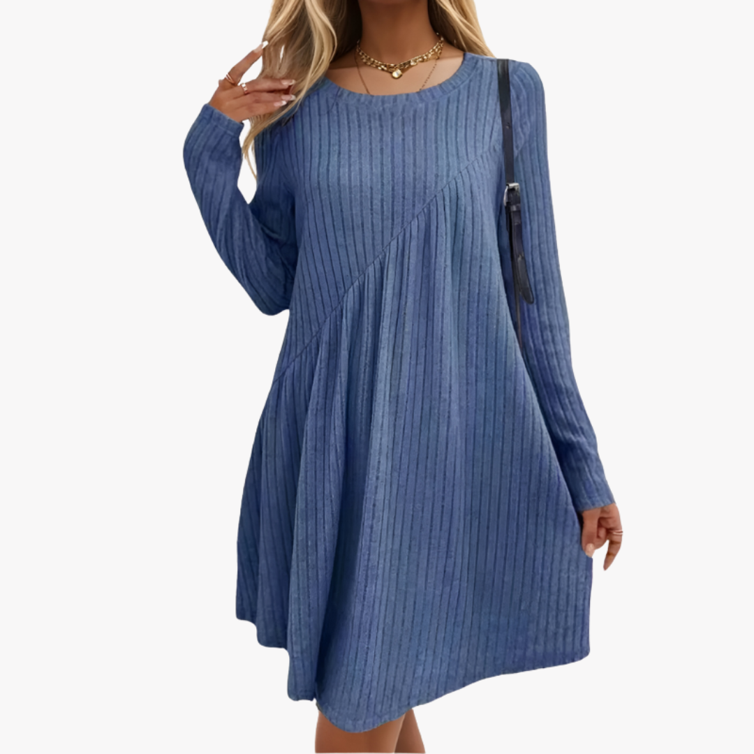 MARGOT RIBBED A-LINE DRESS