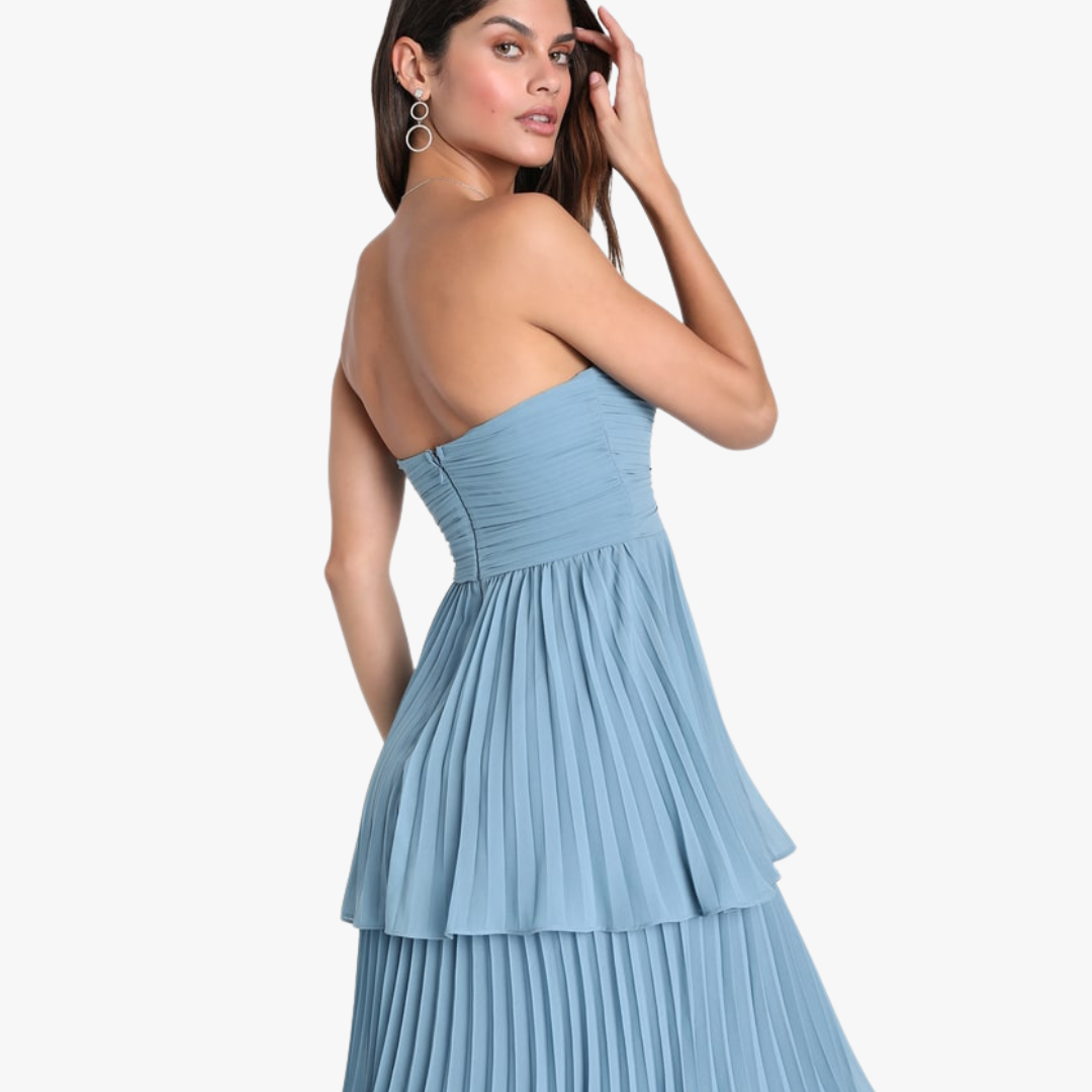MATILDA TIERED RUFFLE MAXI DRESS