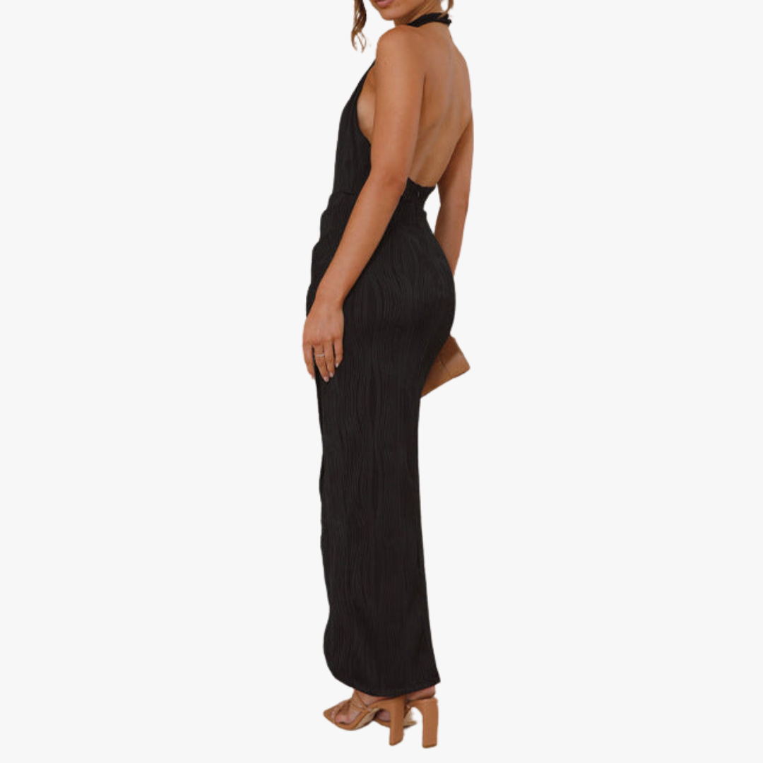 STASIA SLIM HALTERNECK DRESS
