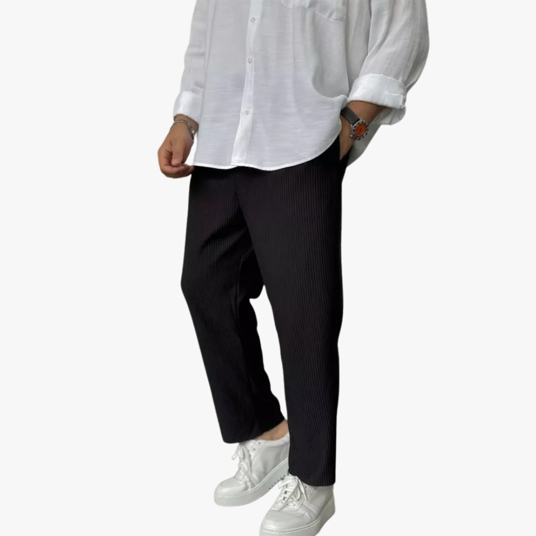 FRESCO RIBBED TROUSERS