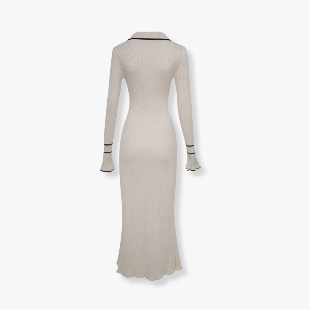 VANILLA WHITE PARISIAN RUFFLE MAXI DRESS