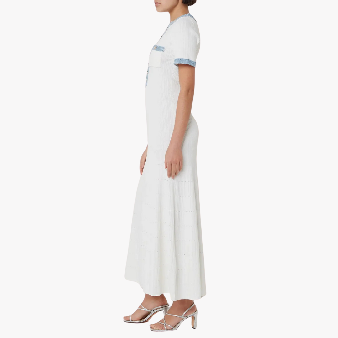 IVORY DOLL BODYCON MAXI DRESS