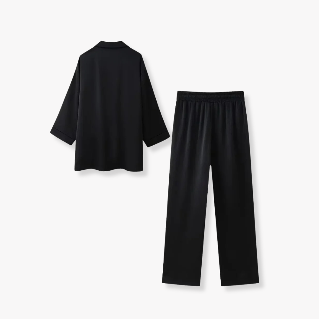 GIORGIA WRINKLE-EFFECT SUIT CO-ORD