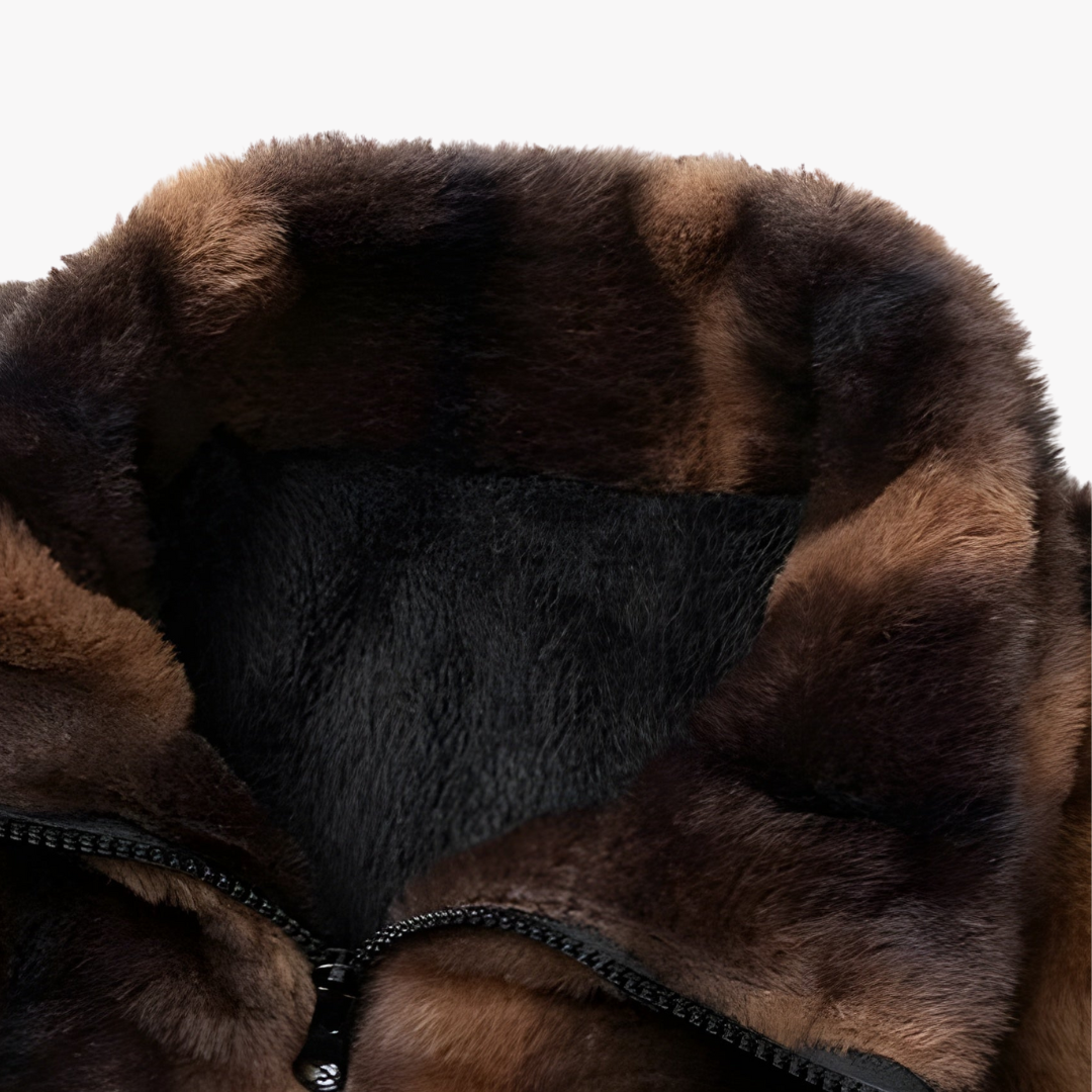 RETRO FAUX FUR COAT