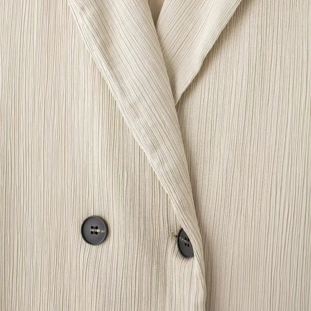 GIORGIA WRINKLE-EFFECT SUIT CO-ORD