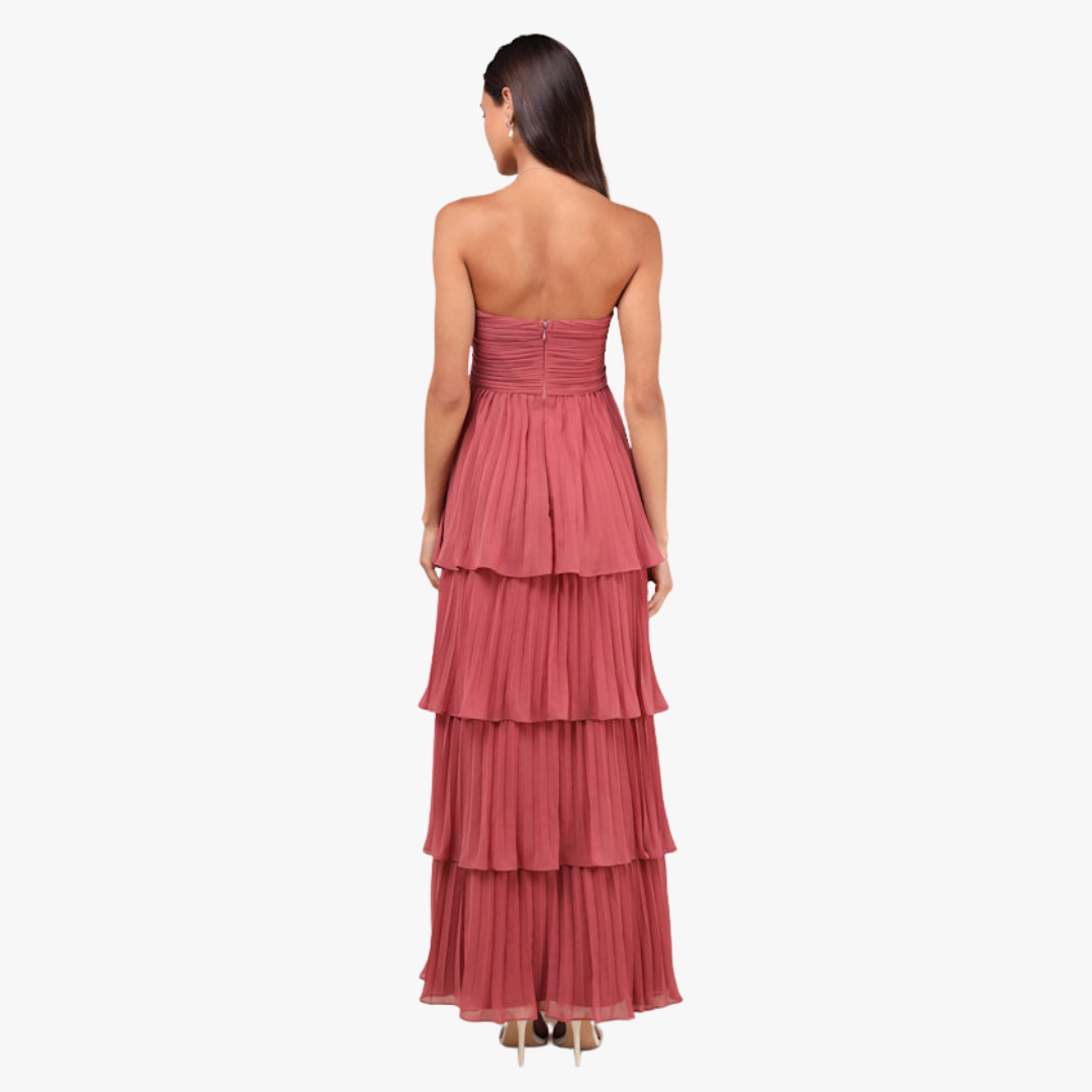 MATILDA TIERED RUFFLE MAXI DRESS