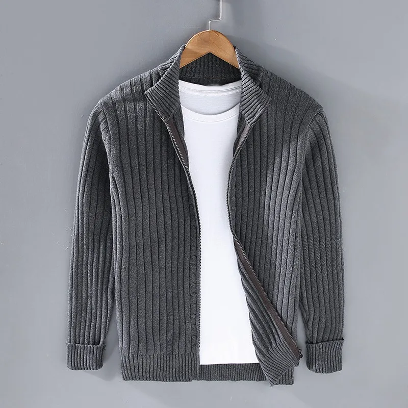 DRACO - MEN'S VINTAGE RIBBED CARDIGAN