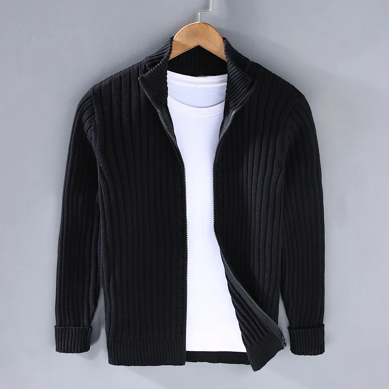 DRACO - MEN'S VINTAGE RIBBED CARDIGAN